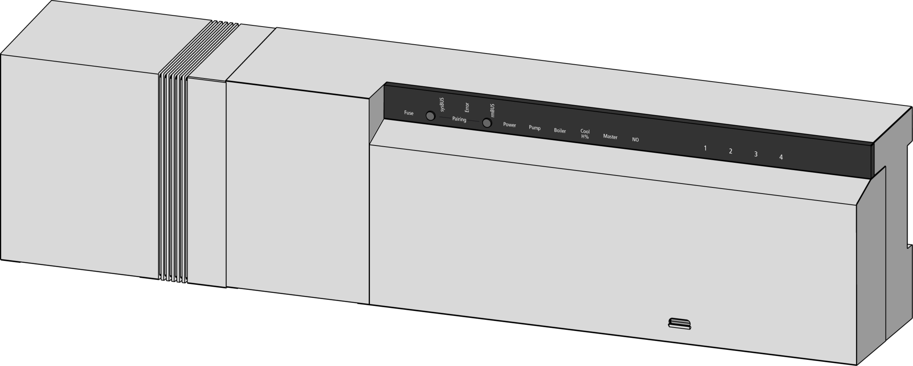 Alpha 2 Master trådløs romregulering, 4 kanaler, 24 V