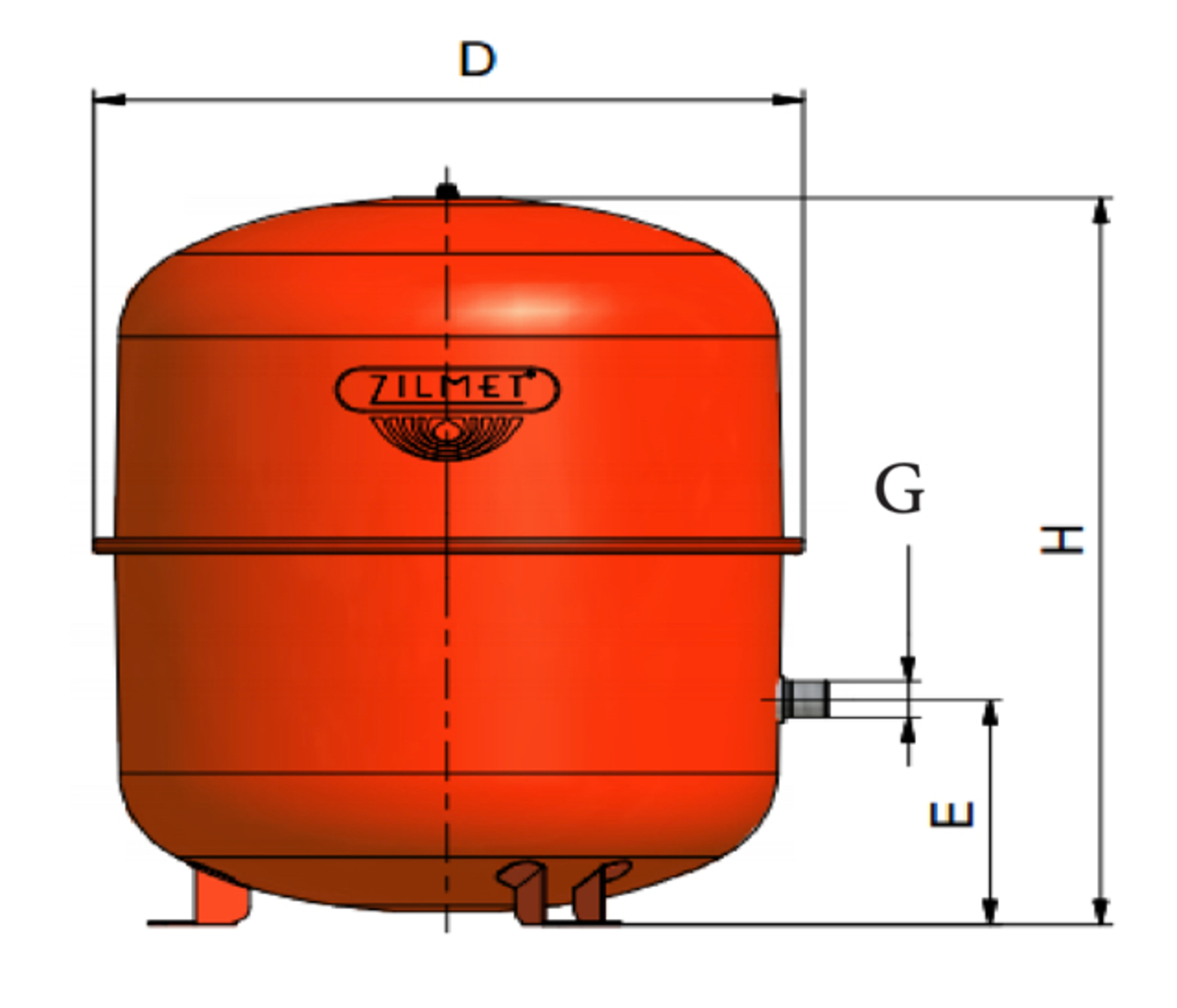 IPX 35 liter ekspansjonskar, gulvstående