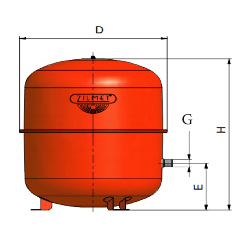 IPX 50 liter ekspansjonskar, gulvst&#229;ende