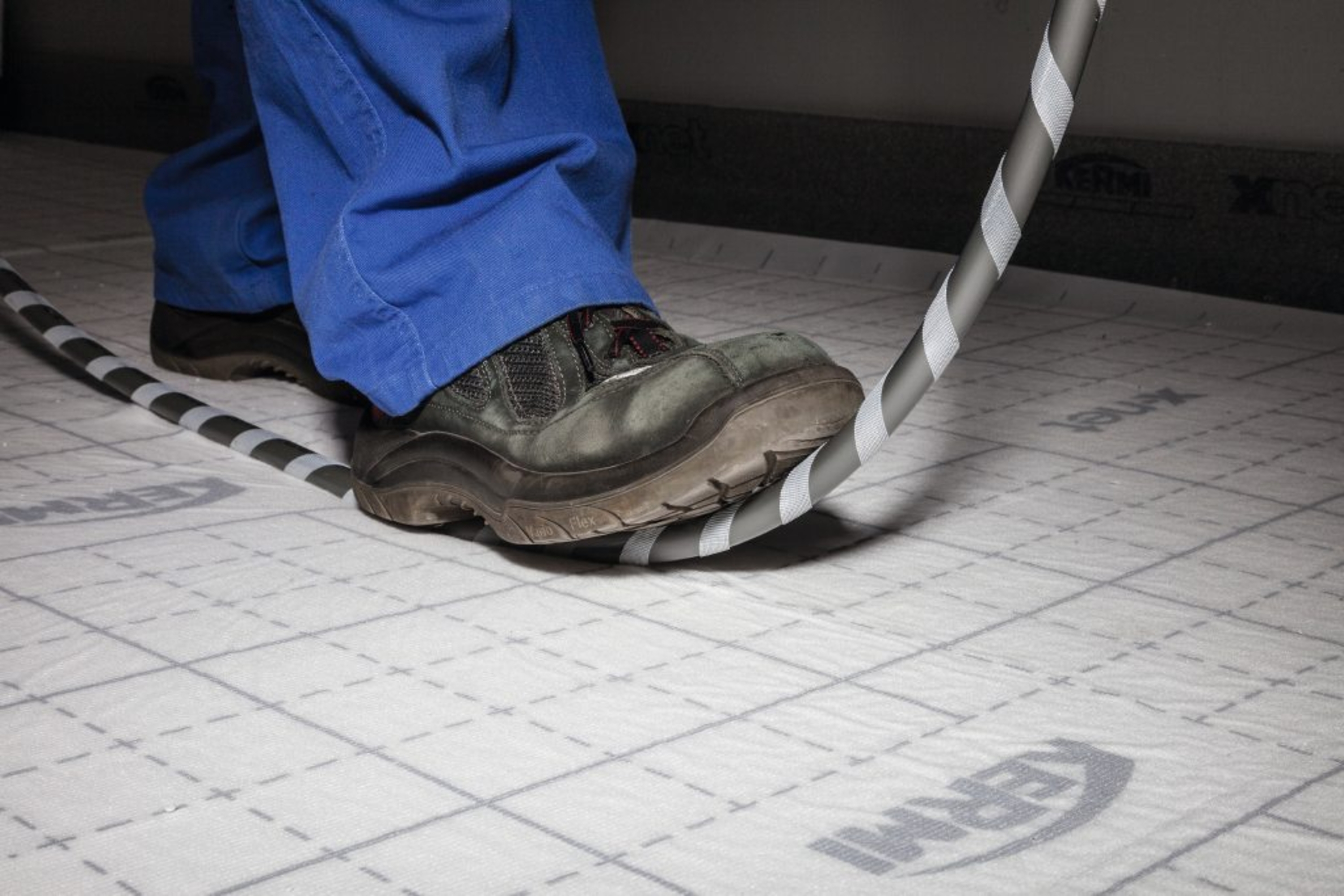 Plate m/ fleece x-net C17 klett, 2000x1000 x3 mm. Pakke m/ 5 stk plater - 10 m²