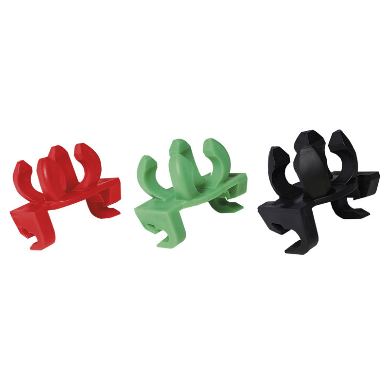 Festeklips for 14 - 20 mm rør, 5 mm arm. nett, rød, 400 stk