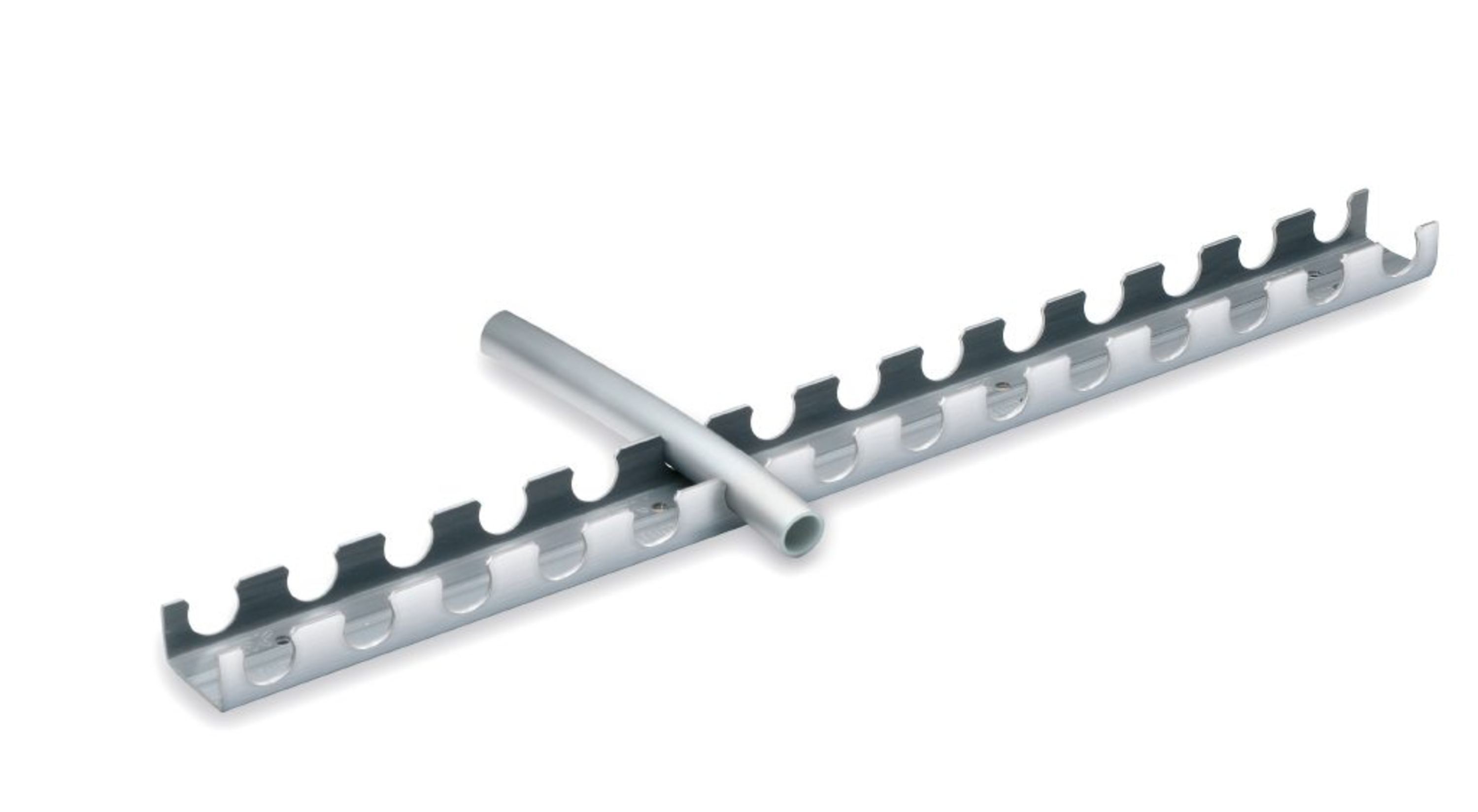 Monteringsskinne for 25 mm rør, c-c 50 mm, 3 meter