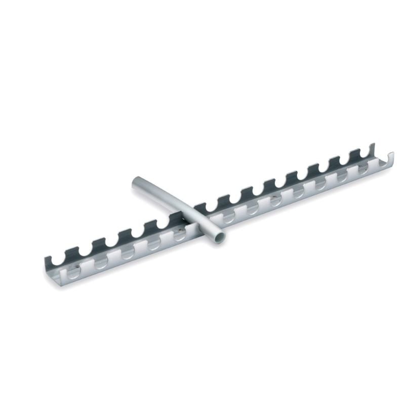 Monteringsskinne for 25 mm rør, c-c 50 mm, 3 meter