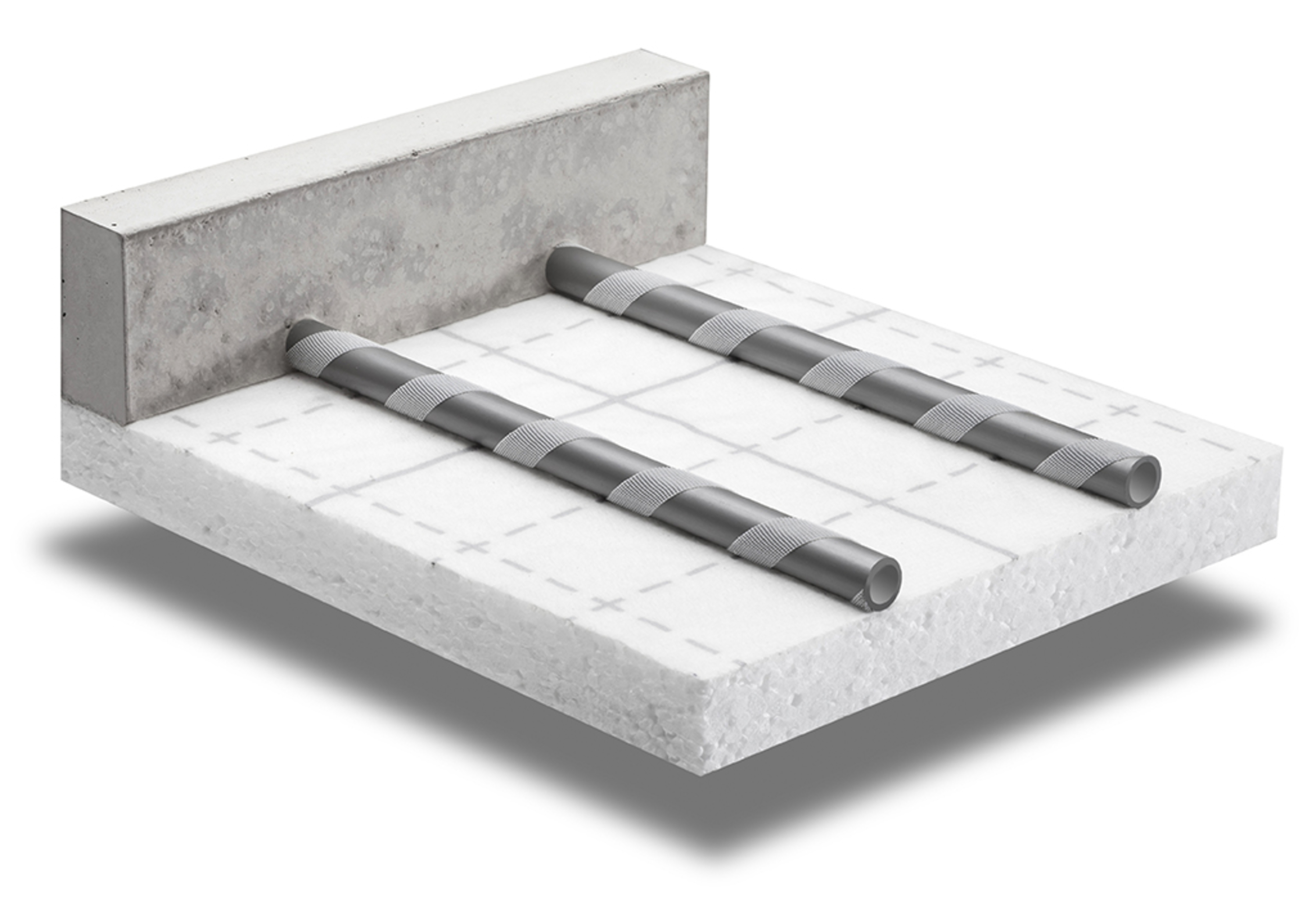 Foliert EPS m/ fleece x-net C17 klett på rull, 10000x1000x25 mm, 10 m²