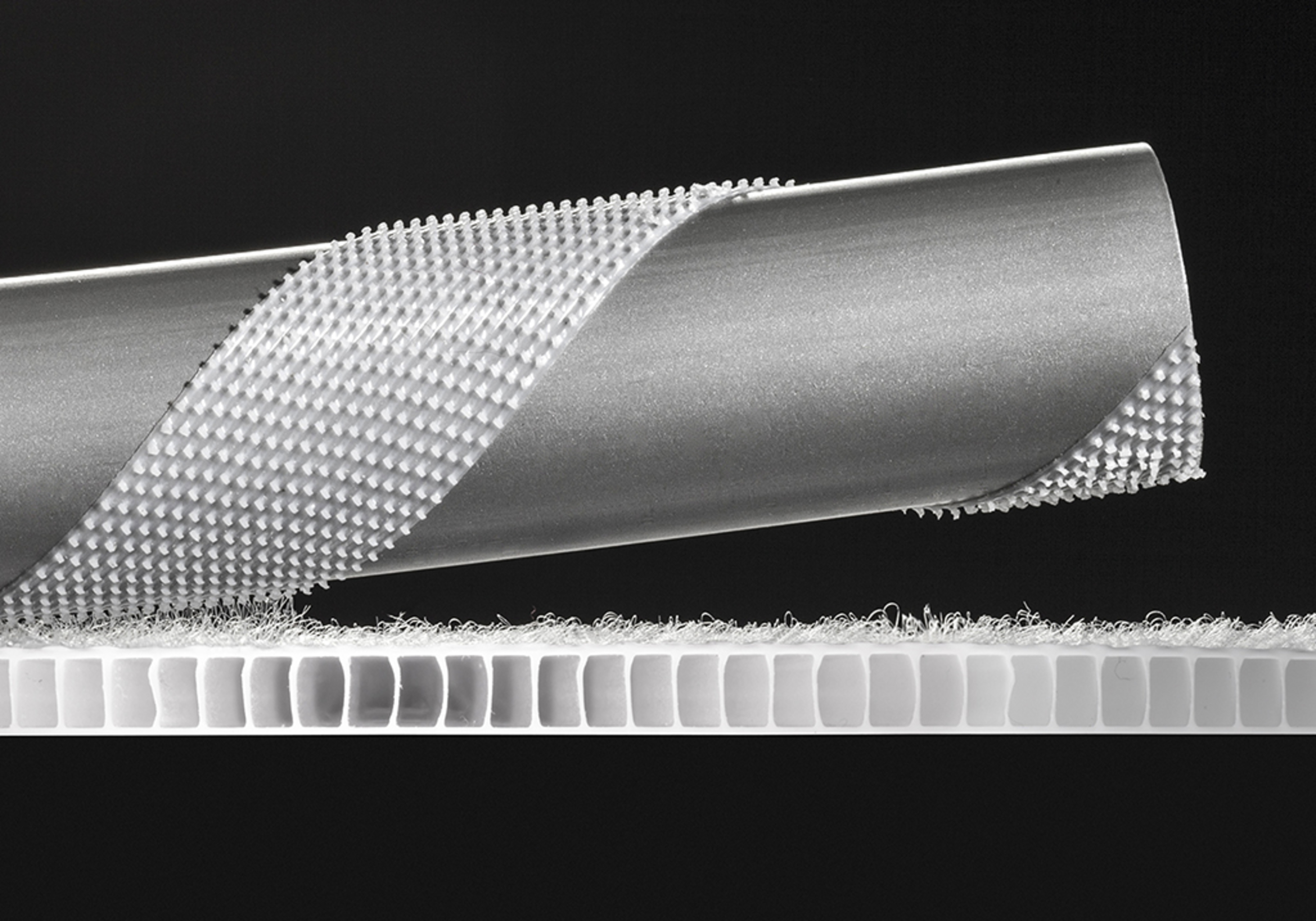 Selvklebende gulvfolie m/ fleece x-net C17 klett på rull, 20000x1000x6 mm, 20 m²