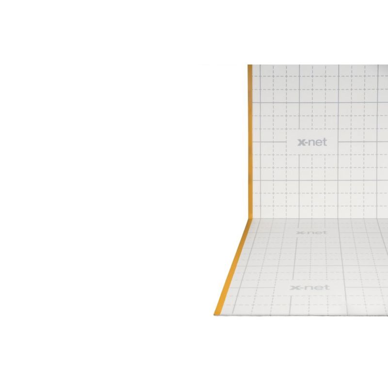 Plate m/ fleece x-net C17 klett, 2000x1000 x3 mm. Pakke m/ 5 stk plater - 10 m²