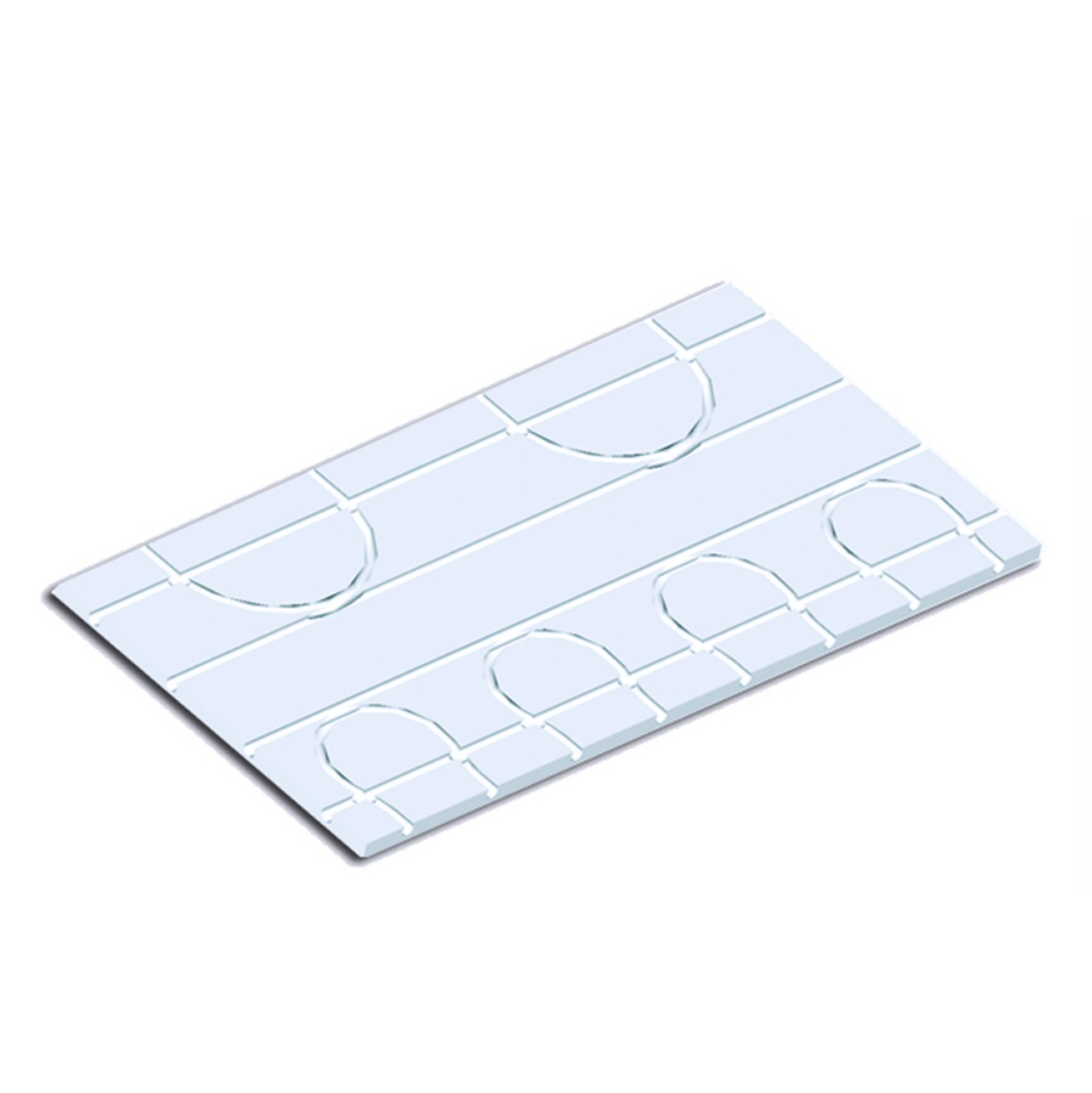  EPS 25 formstøpt plate for 16 mm rør, 1200 x 600 x 25 mm, 7 plater (5,04 m²)