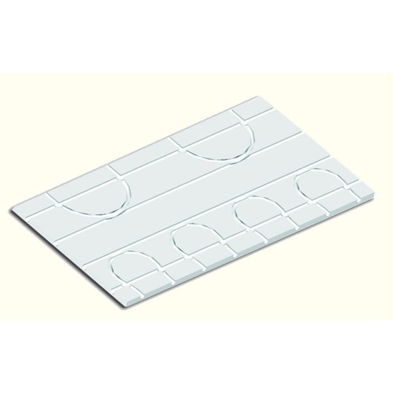 EPS 25 formstøpt plate for 16 mm rør, 1200 x 600 x 25 mm, 7 plater (5,04 m²)