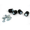Vibrasjonsdempere, komplett sett store dempere. 4 stk. Ø 8 mm 40/50x34 mm (70-150 kg)