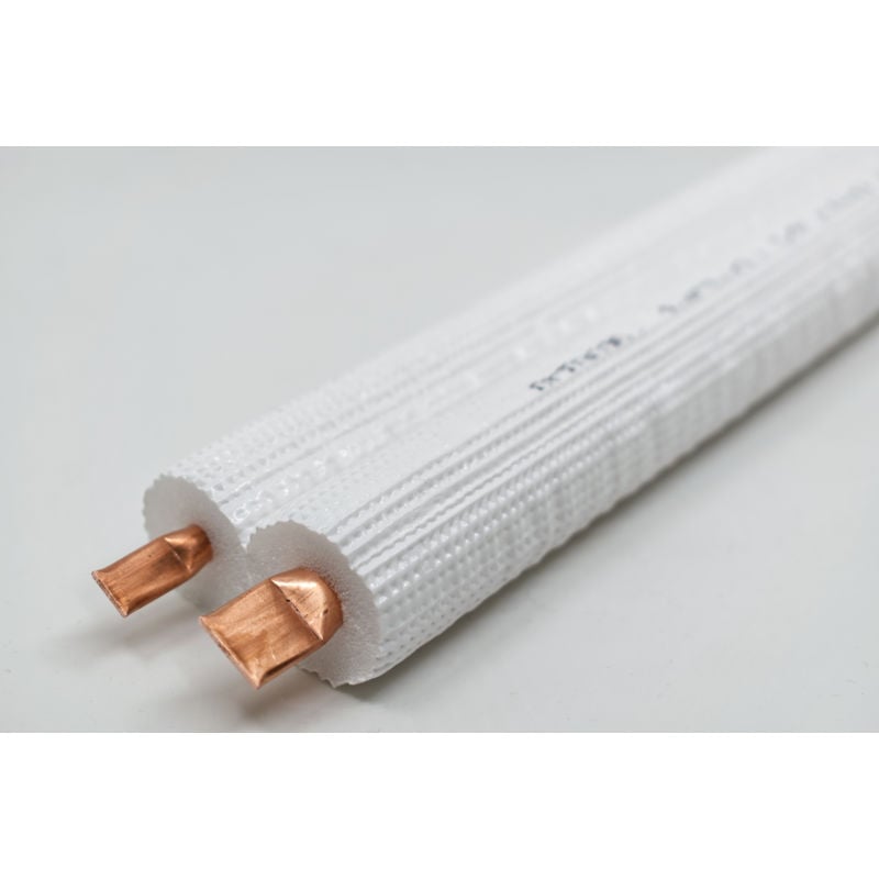 Preisolert rørsett, 1/4" og 3/8", 20 m