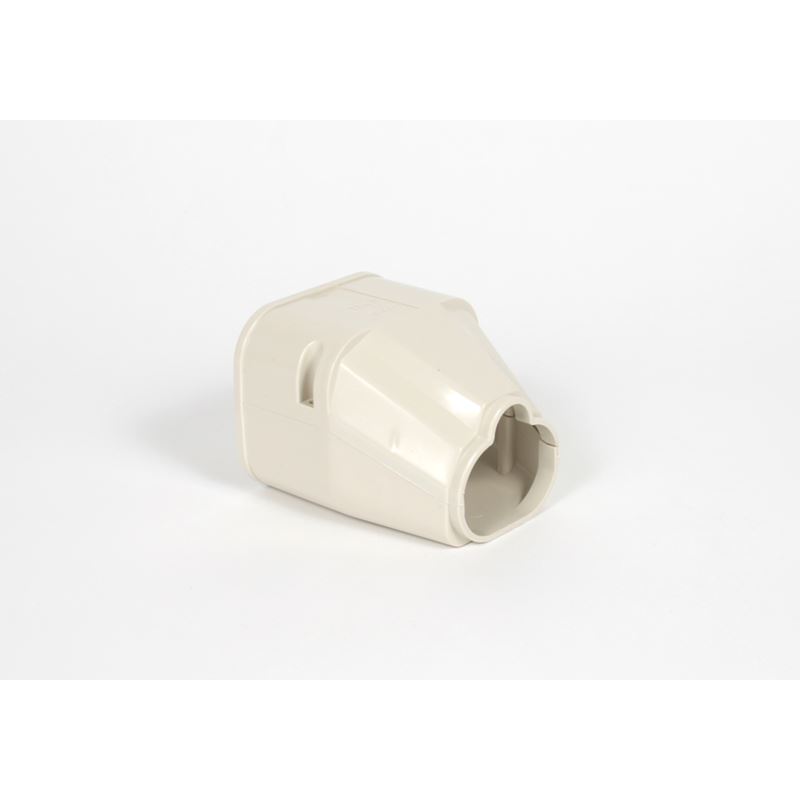 DE-80 kanalavslutning, 80 mm, hvit