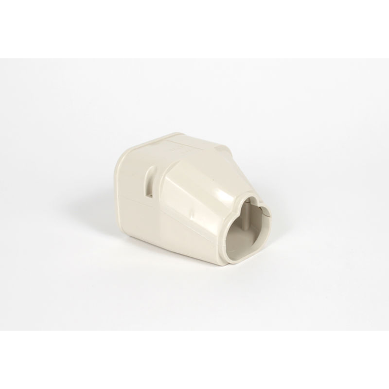 DE-80 kanalavslutning, 80 mm, hvit