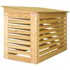 Varmepumpehus, ubehandlet tre. HxBxD: 82 x 106 x 55 cm
