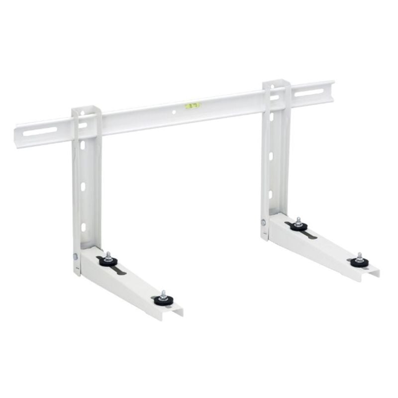 Konsoll for grunnmur med innebygget vater, pulverlakkert hvit, 46 cm