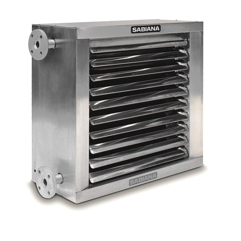 AIX 46I21 viftekonvektor i rustfritt stål