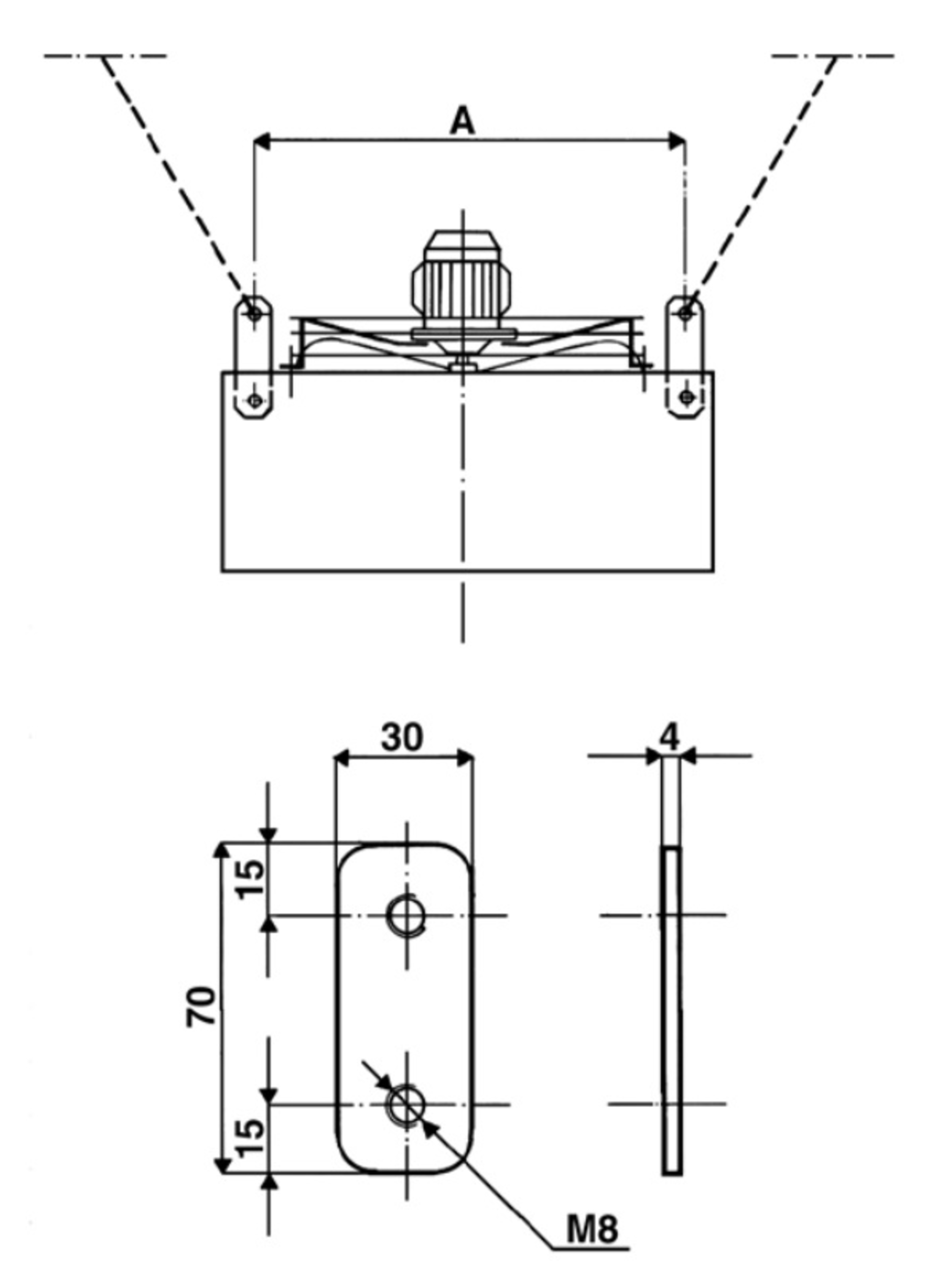 Atlas AS1-10 opphengsbrakett