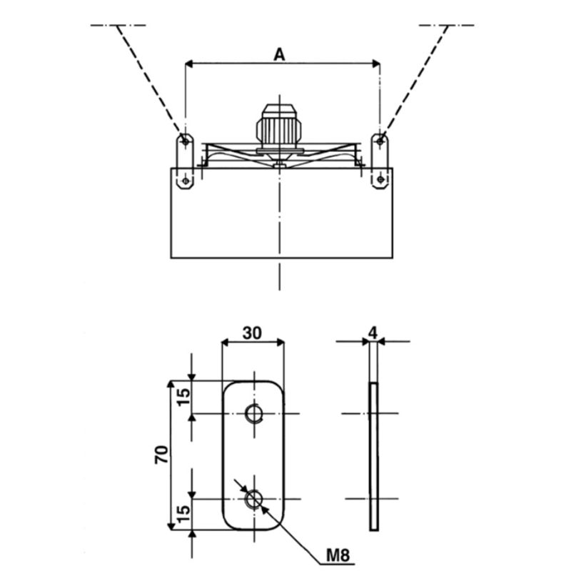 Atlas AS1-10 opphengsbrakett