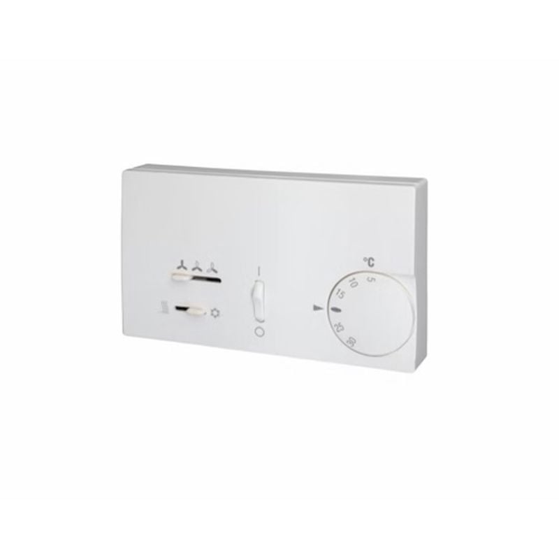 T2T kablet kontroller m/ termostat, 3-trinns vifte, man s/v. Kun for 2-rørs