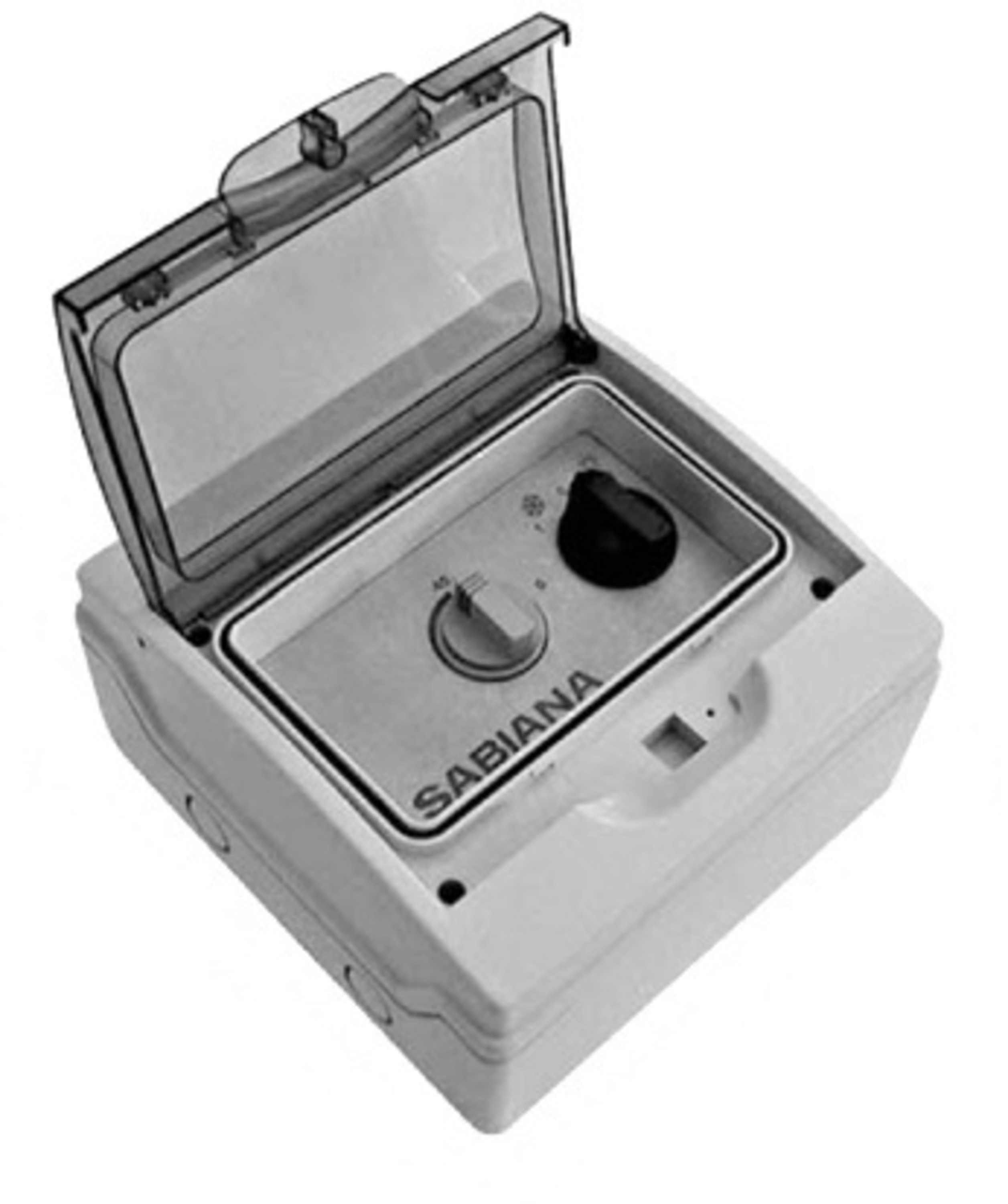 BS-2-ST manuell 2-trinnsbryter med termostat for Atlas aerotemper