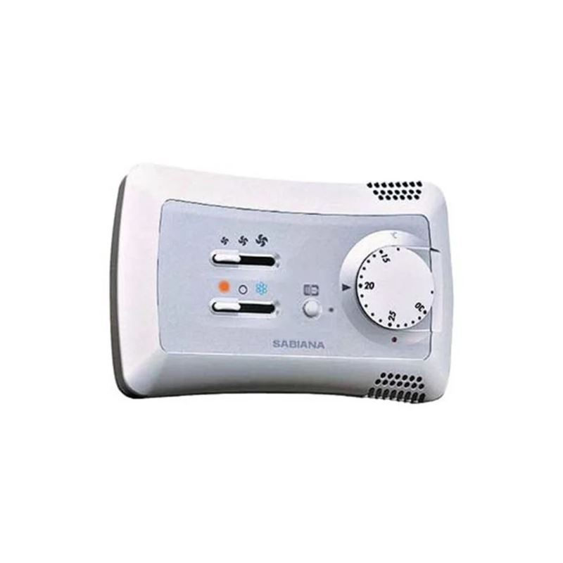 WM-TQR kontroller m/termostat, 3 viftehast., s/v drift, veggmont.