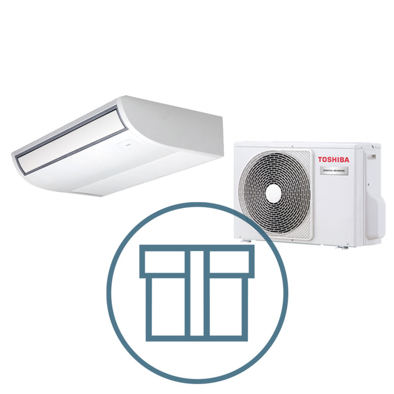 Digital Inverter 561-E1 m/ takmodell, systempakke luft-luft varmepumpe