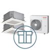 Digital Inverter 1101, m/2 x 4-veis minikassett, systempakke luft-luft varmepumpe