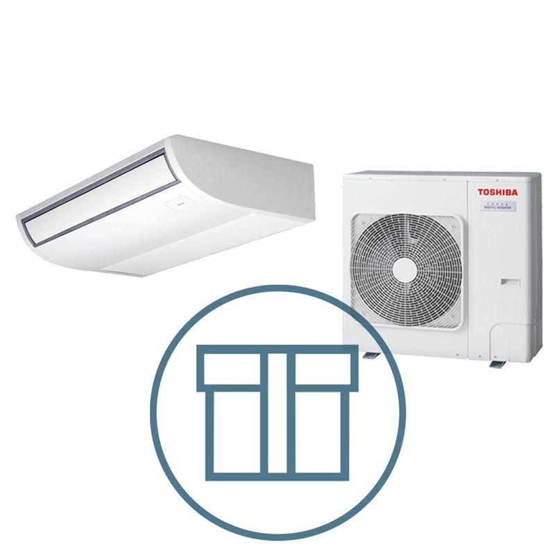 Digital Inverter 1101 m/takmodell, systempakke luft-luft varmepumpe