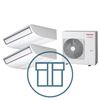 Digital Inverter 1101, m/2 x takmodell, systempakke luft-luft varmepumpe