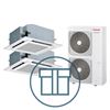 Digital Inverter 1601, m/2 x 4-veis takkassett, systempakke luft-luft varmepumpe