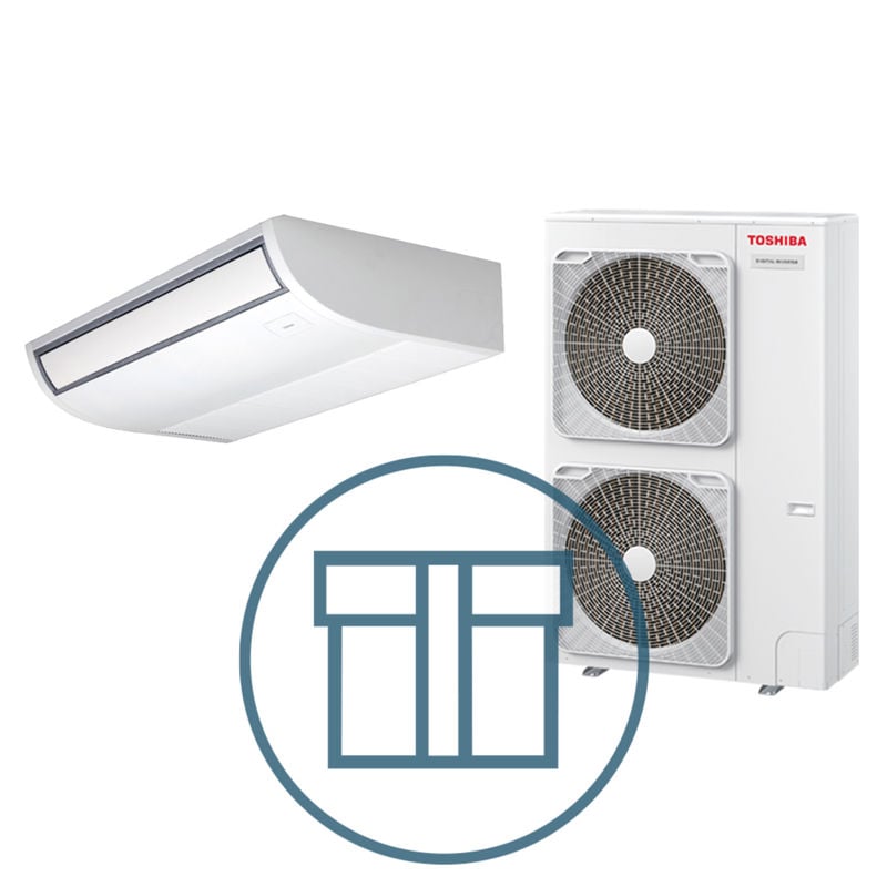 Digital Inverter 1601 m/ takmodell, systempakke luft-luft varmepumpe