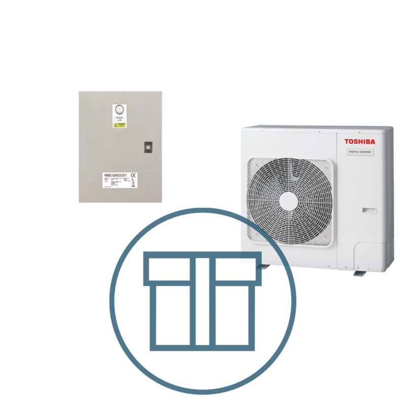 Digital Inverter 1401 m/ styringsboks DX, systempakke luft-luft varmepumpe