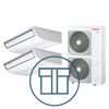 Super Digital Inverter 1101, m/ 2 x takmodell, systempakke luft-luft varmepumpe