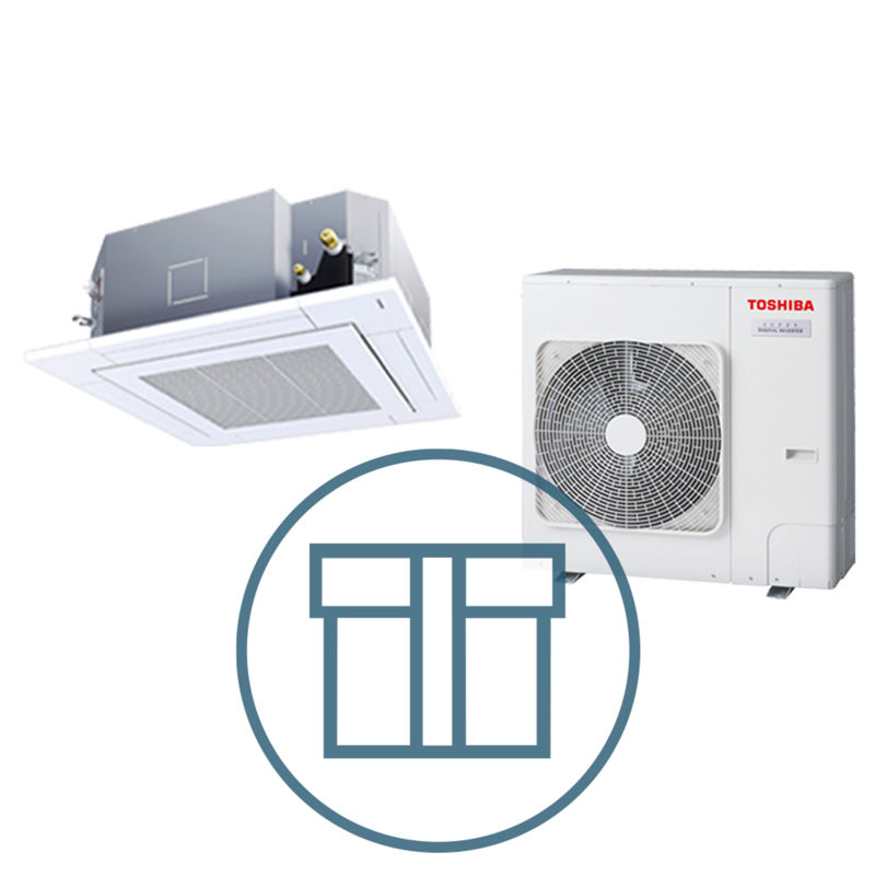 Super Digital Inverter 801 m/ 4-veis smartkassett, systempakke luft-luft varmepumpe