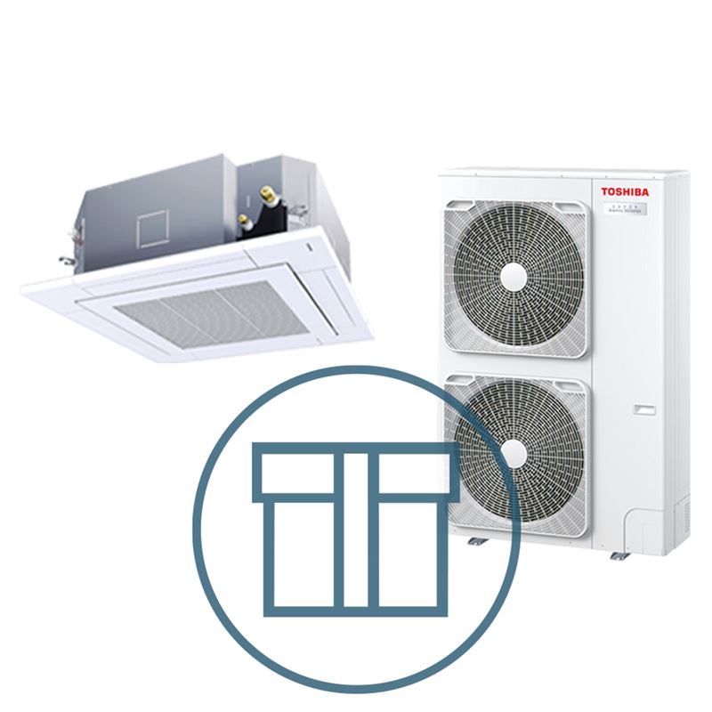 Super Digital Inverter 1101 m/ 4-veis smartkassett, systempakke luft-luft varmepumpe