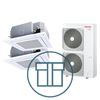 Super Digital Inverter 1401, m/ 2x  4-veis smartkassett, systempakke luft-luft varmepumpe