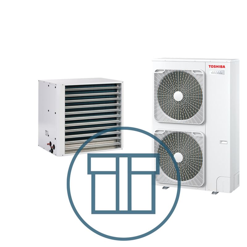 Super Digital Inverter 1101 m/ aerotemper, systempakke luft-luft varmepumpe