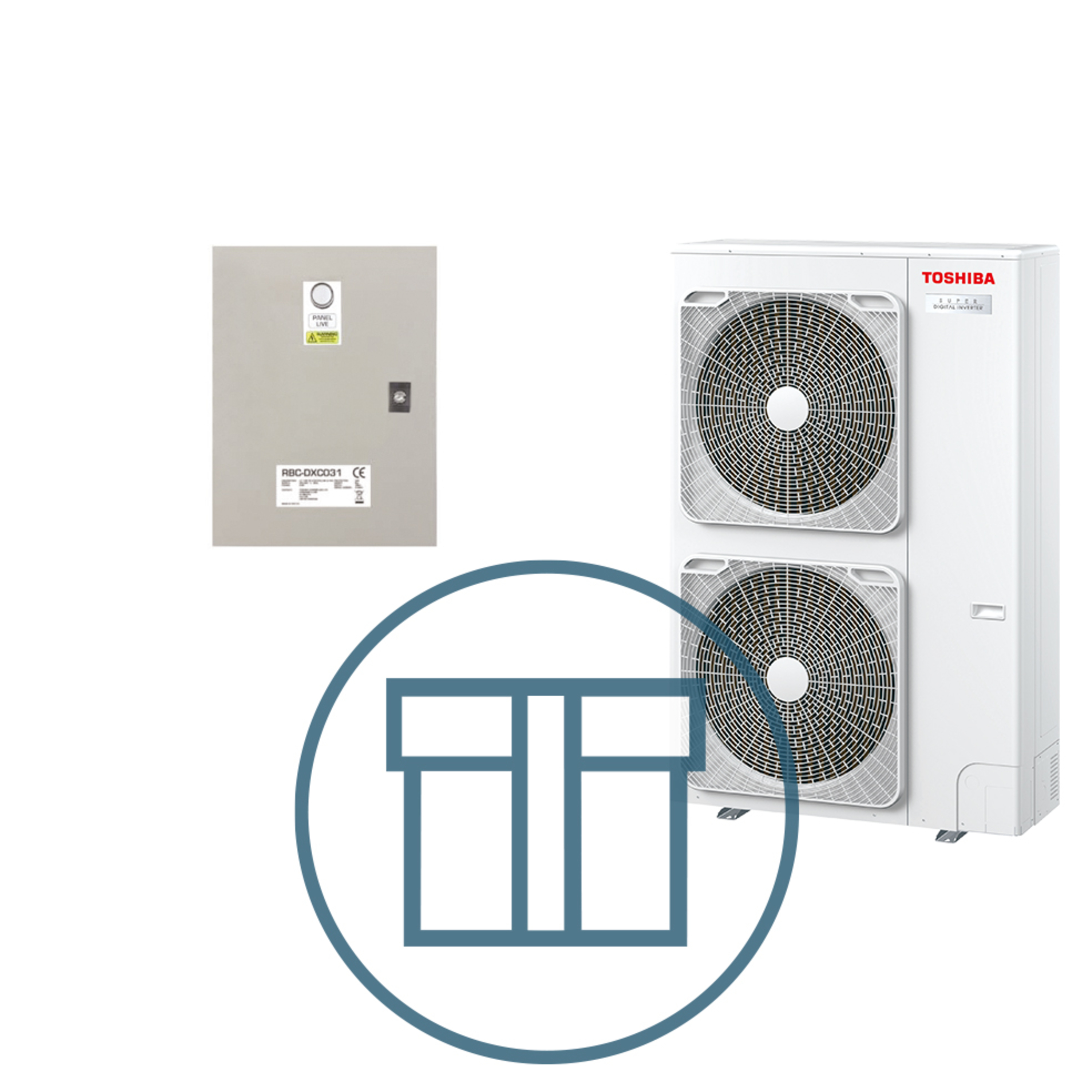 Super Digital Inverter 1401 m/ styringsboks DX, systempakke luft-luft varmepumpe