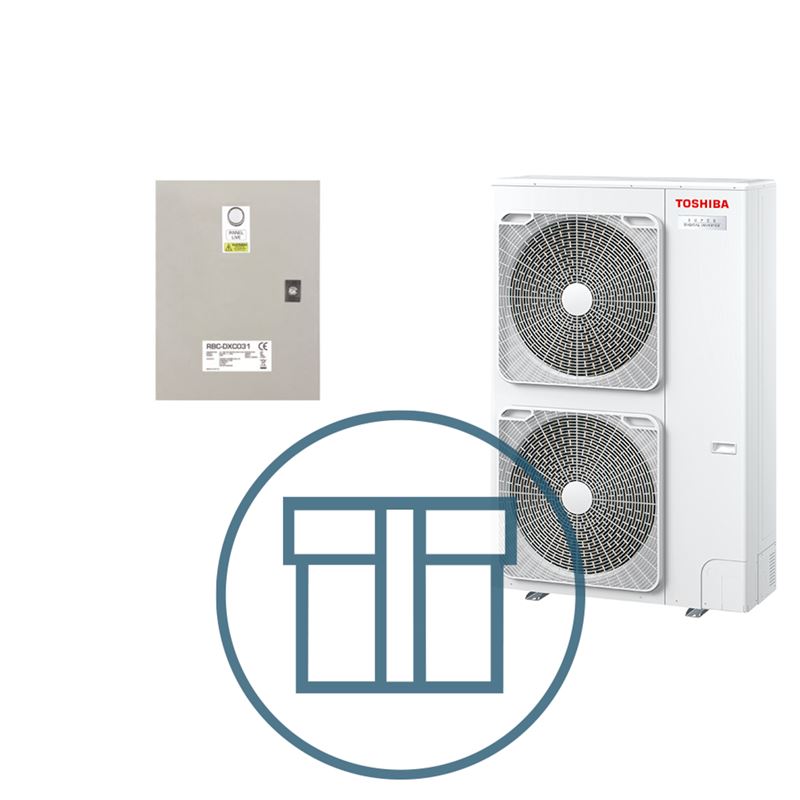 Super Digital Inverter 1401 m/ styringsboks DX, systempakke luft-luft varmepumpe