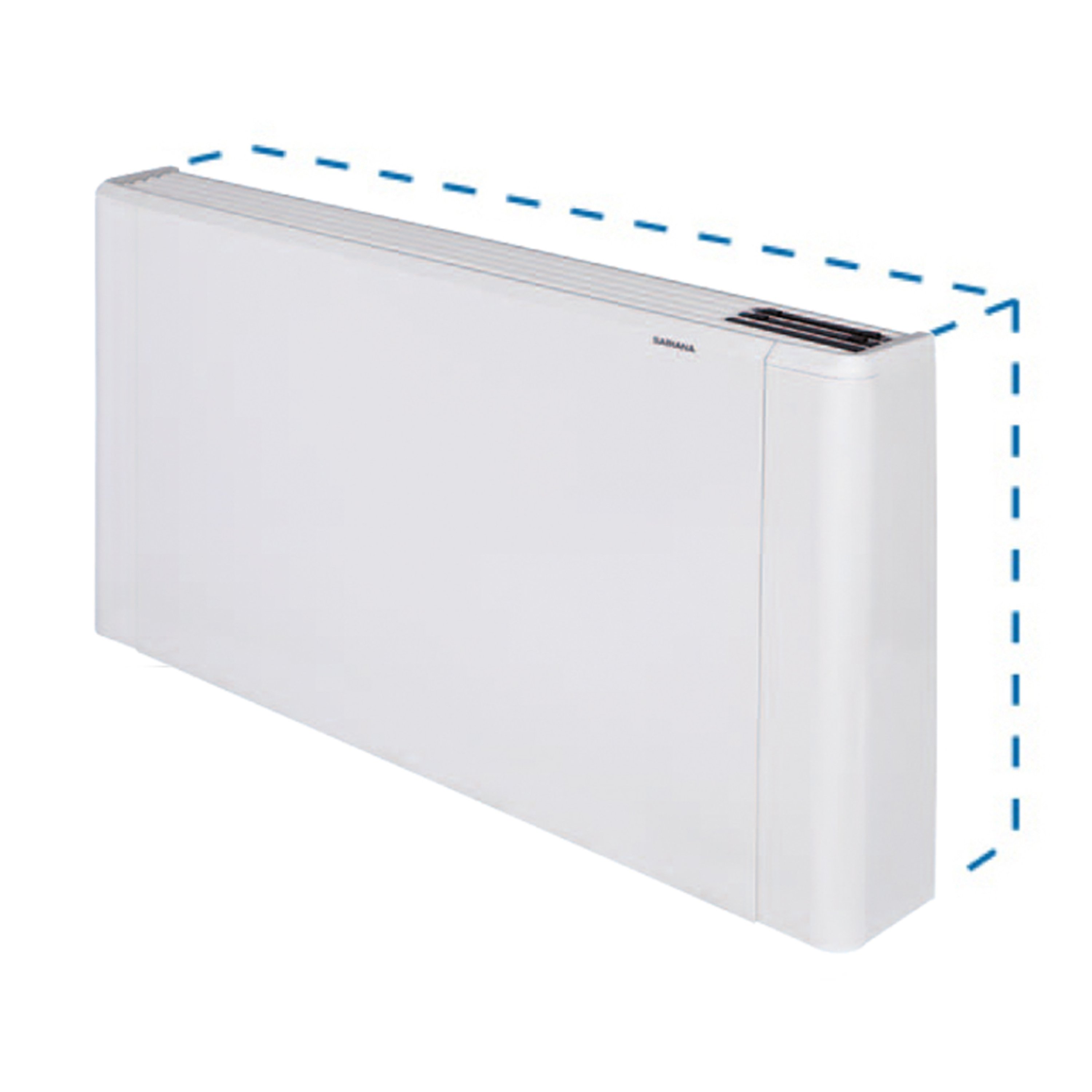 Carisma CFR 2 viftekonvektor, vertikal kapsling