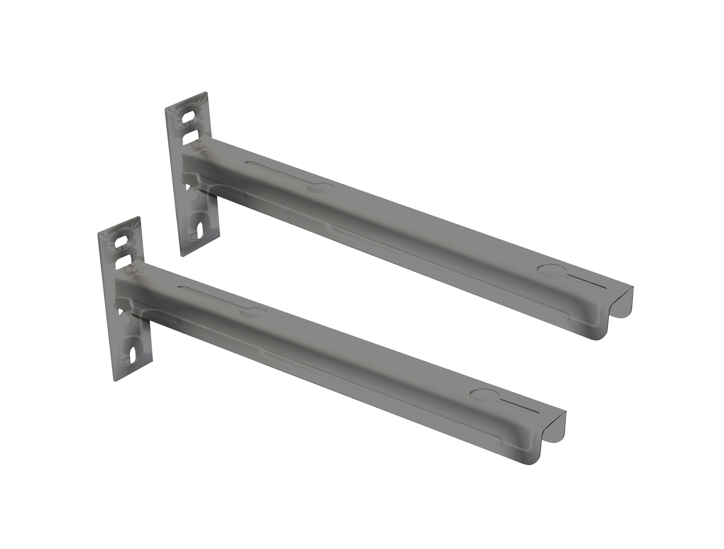 Konsoll for grunnmur, lengde 53 cm, Sett á 2 stk. Galvanisert