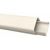 Rett plastkanal, 80 x 2000 mm, hvit