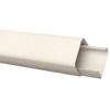 Rett plastkanal, 80 x 2000 mm, hvit