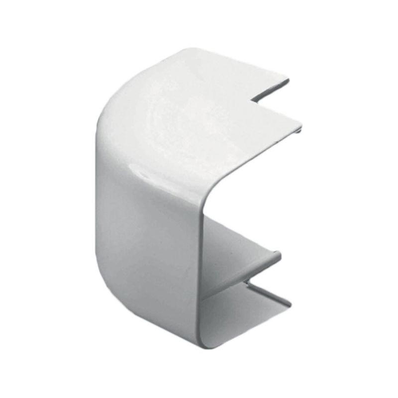 Utvendig bend 80 mm, hvit