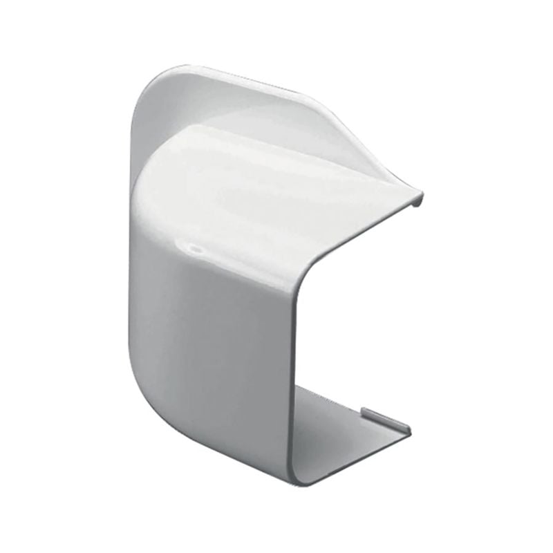 Veggterminal, 80 mm, hvit