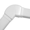 Hvit Regulerbart bend, 80 mm, hvit
