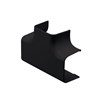 Sort T-kobling, 80 mm, sort