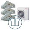 Digital Inverter 1602 m/ 3 x kanalmodell, systempakke luft-luft varmepumpe