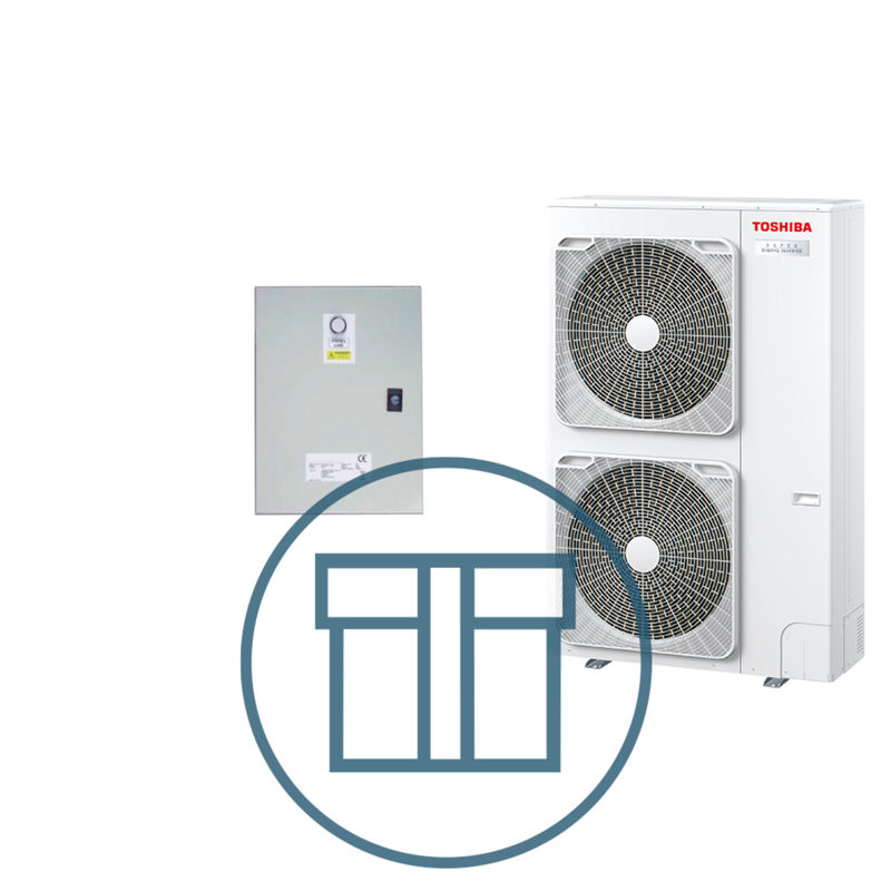 Super Digital Inverter 1101 m/ styringsboks DX, systempakke luft-luft varmepumpe