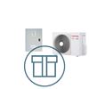 Digital Inverter 801 m/ styringsboks DX, systempakke luft-luft varmepumpe