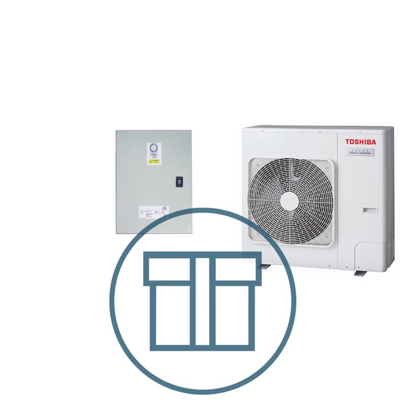 Super Digital Inverter 801 m/ styringsboks DX, systempakke luft-luft varmepumpe